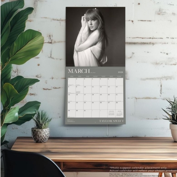Taylor Swift Official 2026 12 X 24 Inch (Hanging) Monthly Square Wall Calendar - Picture 4 of 8